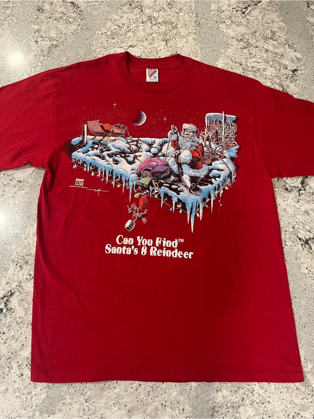 Vintage 1995 Santa’s Reindeer Holiday Tee